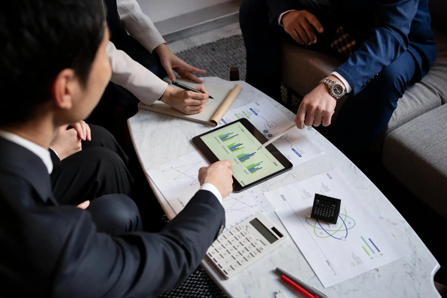 Optivis consultants working alongside a client team